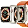 Металлический бампер для Apple Watch S7/S8/S9 45mm Amband в стиле Watch Ultra Titan