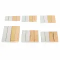24 шт. набор кубиков научной плотности, медь, алюминий, железо, дерево, набор блоков плотности для тонкой полировки для лабораторной школы