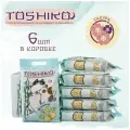 Наполнитель для кошачьего туалета комкующийся древесный Toshiko Сакура 6шт х 1.9кг