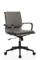 Компьютерное кресло Riva Chair Hugo RCH 6003-2SEB Серая экокожа (K66-05)/Металл Черный