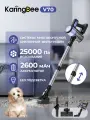 Пылесос KaringBee V70, беспроводной, мощность 25000Па, 2в1, для авто и дома, фиолетовый, черный