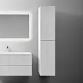 Шкаф пенал для ванной Sancos Snob T 35 см, универсальный, bianco