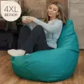 F78 Кресло мешок XXXXL комфорт Бирюзовый 4XL Велюр