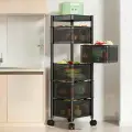Стеллаж кухонный, для фруктов и овощей, вращающийся, углеродистая сталь
