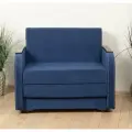 Кресло-кровать Какао, цвет темно-синий (RS-23), 110х85х85 см, спальное место 85х195 см
