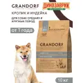 Сухой корм Grandorf Holistic Medium & Maxi Rabbit&Turkey беззерновой, для средних и крупных собак, кролик и индейка 10кг