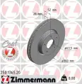 ZIMMERMANN 250.1365.20 диск торм FORD MONDEO 07- ПЕР вент 300X28 (ЦО 63,5)