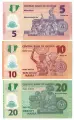 Набор банкнот Нигерия 5, 10, 20 найра 2018-2022г