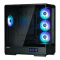 Корпус MidiTower Zalman P50 DS black (ATX, WINDOW, 2x3.5, 3x2.5, 1xUSB TYPE-C, 2xUSB3.0, SIDE 3x120mm ARGB, REAR 1x120mm ARGB) (Zalman P50 DS black)