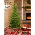 Елка искусственная новогодняя литая невысокая 120 см, ель для помещений, Поезд Ёлок