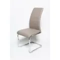 Стул для кухни OKC 6168 капучино, в экокоже с высокой спинкой