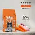 Smart Cat Сухой корм для взрослых кошек c чувствительным пищеварением с индейкой, SENSITIVE DIGESTION ADULT Turkey 1.4кг
