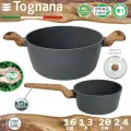 Набор Tognana T-care ковш 16 см 1.3 л, кастрюля 20 см 2.4 л с крышками