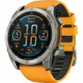 Умные часы Garmin Fenix 8 51mm Amoled Sapphire Titanium Spark Orange 010-02905-11