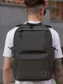Рюкзак мужской городской спортивный школьный туристический Rizziano, серый меланж