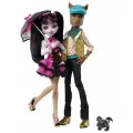 Набор куклы Монстер Хай Клод Вульф и Дракулаура бейсик выпускной, Monster High Basic schools out W2 Clawd Wolf + Draculaura