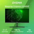 21.5 Монитор Digma Progress 22A404F, 1920x1080, VA, 100Гц, 1хHDMI, черный [dm22vb03]