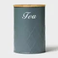 Банка для чая Magistro Tea Graphite, 9,5×13,5 см, цвет серый, с бамбуковой крышкой
