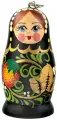 Подарочный USB-накопитель матрешка черная сувенирная флешка 32GB