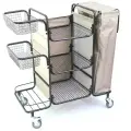 Тележка олдак разборная для горничной, ТГР 1 бежевый мешок