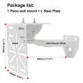 Внешнее настенное Угловое крепление из алюминиевого сплава устойчивый кронштейн для камеры безопасности с L-образным адаптером стальная пластина, Wall Mount n Plate