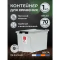 Контейнер для хранения вещей большой прозрачный 70 л
