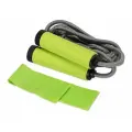 Набор для фитнеса «Balance»: скакалка, фитнес-лента, цвет зеленое яблоко, черный