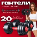 Гантели 9,5 кг 2 шт общий вес 20 кг
