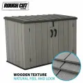 Уличный шкаф LifeTime WoodLook 60296U Horizontal Storage Shed 2400л, серый
