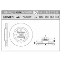 Диск тормозной SD5001 (4246W7), SANGSIN SD5001