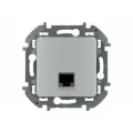 Legrand Inspiria алюминий RJ45 Категория 6 UTP компьютерная розетка 673832 для офисов