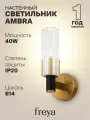Светильник настенный бра Freya Ambra E14, IP20, 40W FR5167WL-01B