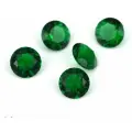 Фианит круг зеленый 12 мм комплект 3 шт, кубический цирконий, циркон