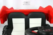 Детский электромобиль Rivertoys K333AM красный с дистанционным управлением, двухместный, полноприводный