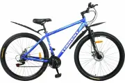 Велосипед Torrent Impulse (рама сталь 18, внедорожный, 21 скорость, SHIMANO, колеса 29д)29 / 18 сталь/ Матовый синий