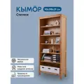 Стеллаж деревянный кымор 90х198х37 светло-коричневый, массив сосны