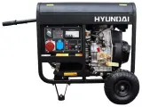 Электростанция дизельная с воздушным охлаждением HYUNDAI DHY 8000LE-3 открытая