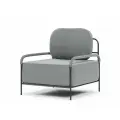 Кресло Novelti Gufo LUX Velutto12 (67х72х65 см) NoveltiRus, велюр, светло-серый, 18 кг
