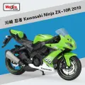 Maisto Мотоцикл коллекционный Kawasaki Ninja ZX-10R, масштаб 1:18, зеленый