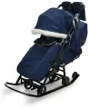 Санки-коляска Pikate Arctic синий для детей от 0 до 3 лет