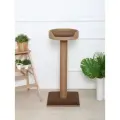 Когтеточка для кошек IvPet Столбик с лежанкой 93*40*36, Джут, микровелюр, IvPetRoom, коричневый