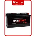 Аккумулятор EUROSTART Extra Power EU1000, 100 Ач, для легковых авто, кальциевый