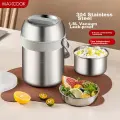 Meichun (Maxcook) 304 Stainless Steel Insulated Lunch Box with Handle 1.8L, Vacuum Double-Layer Insulated Container, Student Bento Box, MCTG9274