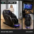 Массажное кресло для дома электрическое Orlauf Angel Brown / Кресло массажер с 8D массажем / Двойная каретка 140 см