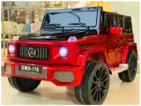 Электромобиль детский Mercedes Gelandewagen DMD-178 черный/красный полноприводный 4WD