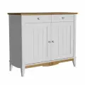 Комод для буфета Пенни, массив сосны (Тумба буфета 22) белый воск/антик