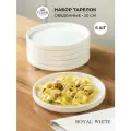 Набор обеденных тарелок 20см Tudor England Royal White, 6шт