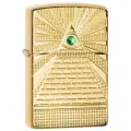 Зажигалка Zippo 49060 Бензиновая Armor High Polish Brass Eye of Providence Design