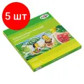 Комплект 5 шт, Пластилин восковой мягкий Гамма Пчелка, 24 цвета, 360г, со стеком, картон. упаковка