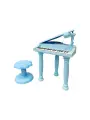 Детское пианино Grand, синтезатор музыкальный с микрофоном и стульчиком